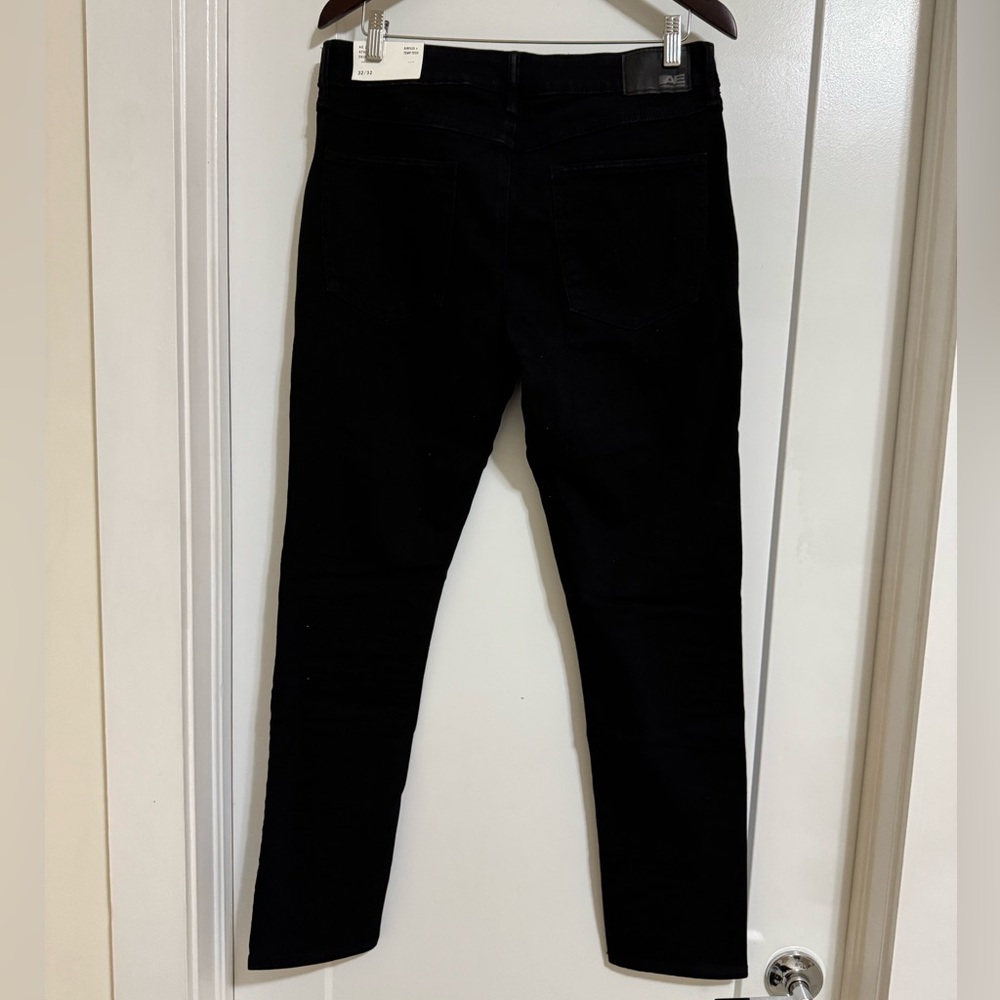 American Eagle men’s 24/7 athletic skinny jean in black wash size 32x32 - Picture 3 of 6